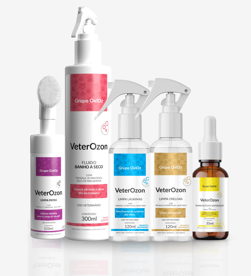 Limpa Patas + Banho Seco + Limpa Lágrimas + Limpa Orelhas + Óleo